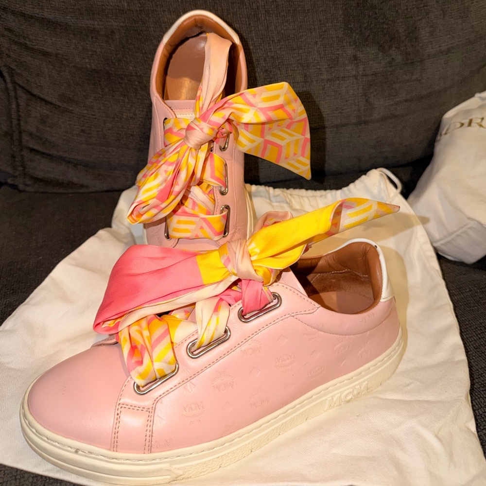 MCM Stylish Pink Sneakers